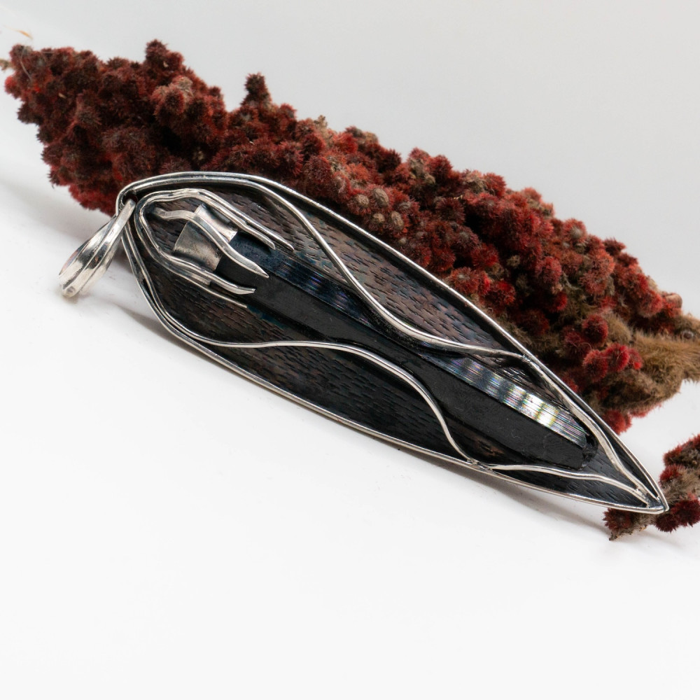 Кулон з чорним турмаліном — авторська робота Komarov Jewelry